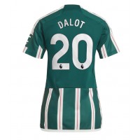 Camisa de time de futebol Manchester United Diogo Dalot #20 Replicas 2º Equipamento Feminina 2023-24 Manga Curta